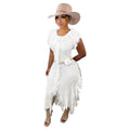 Women Clothing Casual Solid Color Knitted Sleeveless Tassel Dress