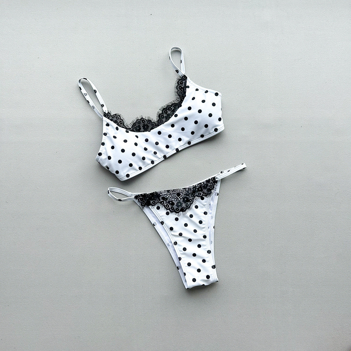 Bikini Sexy Stitching Lace Bikini Split Women Swimsuit Swisuit for Women
