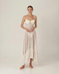 Spring Summer Design Floral Lace Large a Swing Transparent Sling Dress