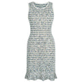 Summer Socialite Internet Celebrity Fashionable Knitted Sleeveless Mixed Color Stripe Dress
