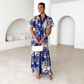 Stand Collar Ruffle Top High Waist Three Dimensional Mid Length Women