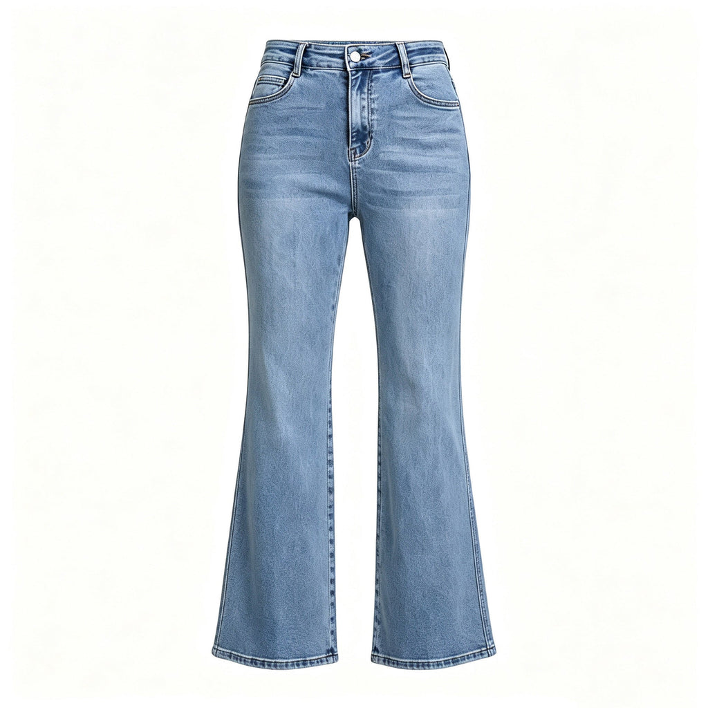 Fashionable All Match High Elastic Blue Jeans for Women Summer Slimming High Rise Women Casual Pants