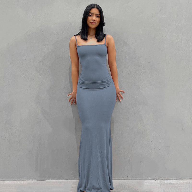 Women Clothing Dress Casual Slim Strap Home Maxi Dress