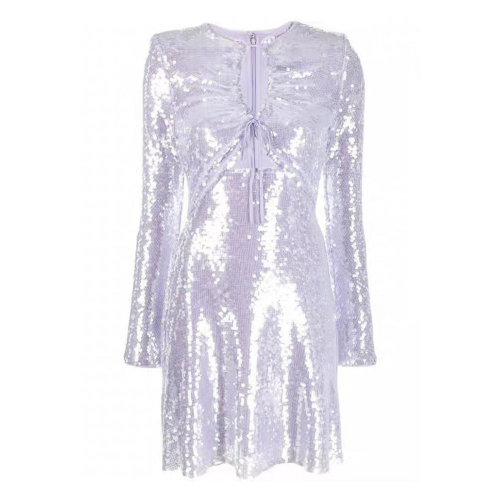 Summer Sequ Graceful Online Influencer Dress