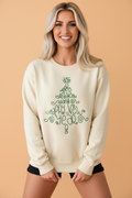 Merry Christmas & Happy New Year Embroidered Sweatshirt