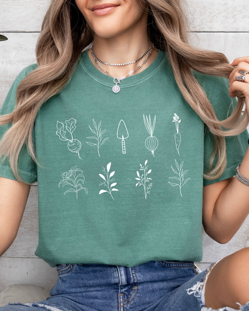 Plant Gardening Vegetable Botanical Comfort Colors T Shirt
