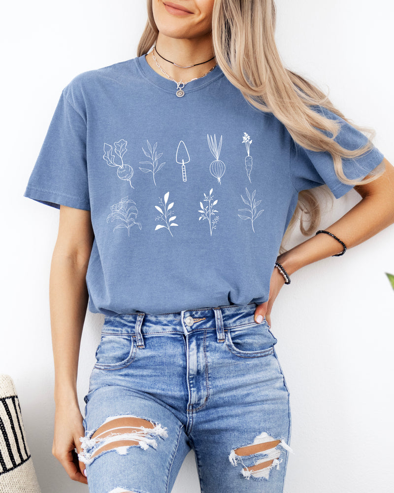 Plant Gardening Vegetable Botanical Comfort Colors T Shirt