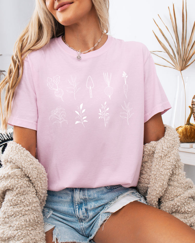 Plant Gardening Vegetable Botanical Comfort Colors T Shirt