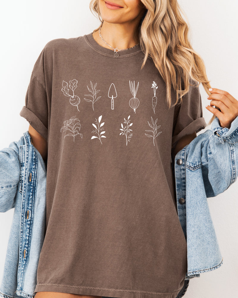 Plant Gardening Vegetable Botanical Comfort Colors T Shirt