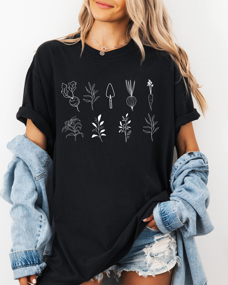 Plant Gardening Vegetable Botanical Comfort Colors T Shirt