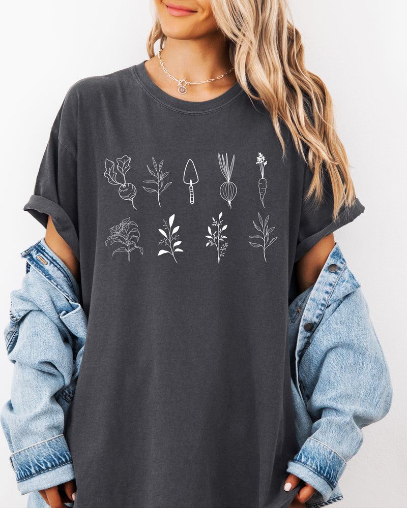 Plant Gardening Vegetable Botanical Comfort Colors T Shirt