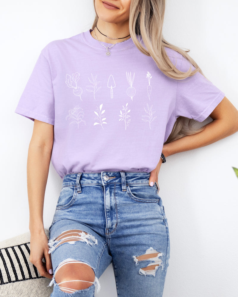 Plant Gardening Vegetable Botanical Comfort Colors T Shirt