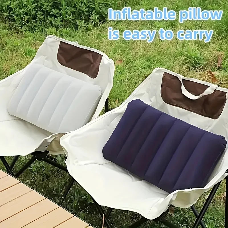 47x30cm Air Cushion Pillows Outdoor Camping Sleep Cushion Folding Square Inflatable Pillows Travel Backrest Plane Head Rest Big