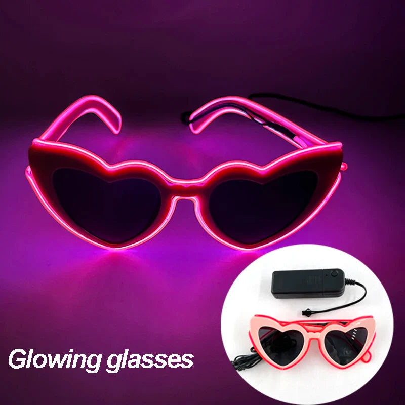New Cool Cyberpunk Style Glasses Glowing Party Decor Luminous LED Sunglasses Lighting Up Bar Rave Music Dancing Party