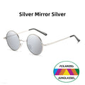 VIVIBEE Classic Polarized Round Metal Sunglasses Casual Sun Glasses for Women Retro UV400 Men Black Shades 2026 Trend Eyewear