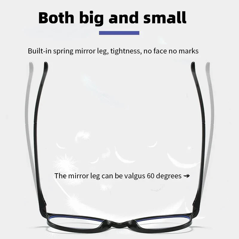 Reading Glasses Men Women Vintage Anti Blue Light Presbyopic Eyeglasses Round Full Frame Eyewear +1.0+1.5+2.0+2.5 +4.0