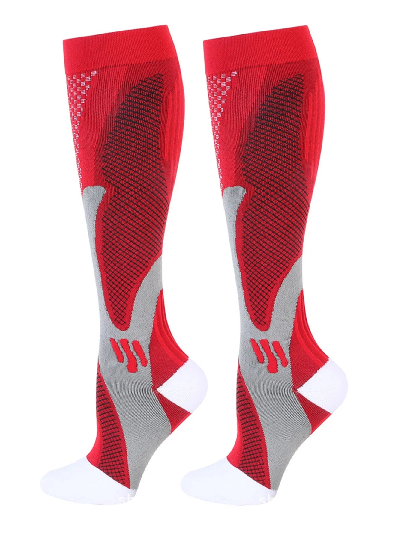6Pairs Compression Socks 20-30mmHg High Stockings Men & Women Sports Marathon Cycling Football Varicose Veins EU35-45