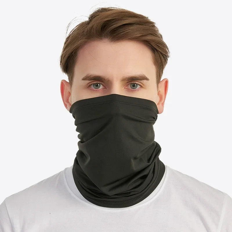 Summer Breathable Bandana Face Mask Cover Hiking Hunting Cycling Bicycle Running Sports Outdoor Tube Scarf Neck Gaiter Men Women