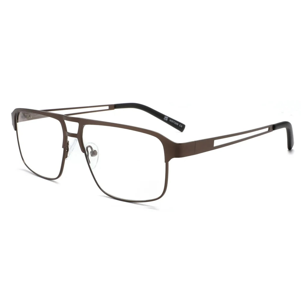 Blue light Reading Glasses for Men Metal Frame Readers Computer Eyeglass fit read Magnifier Presbyopia Lens Eyewear +0.75~3.0
