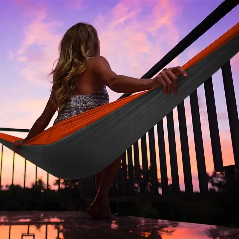 Ultralight Travel Hammock 661.39lbs Capacity Breathable Quick Dry with 2 Carabiners 2 Straps for Indoor Outdoor Camping