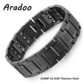 ARADOO Vintage Pure Copper Cross Men's Bracelet Magnetic Therapy Bracelet