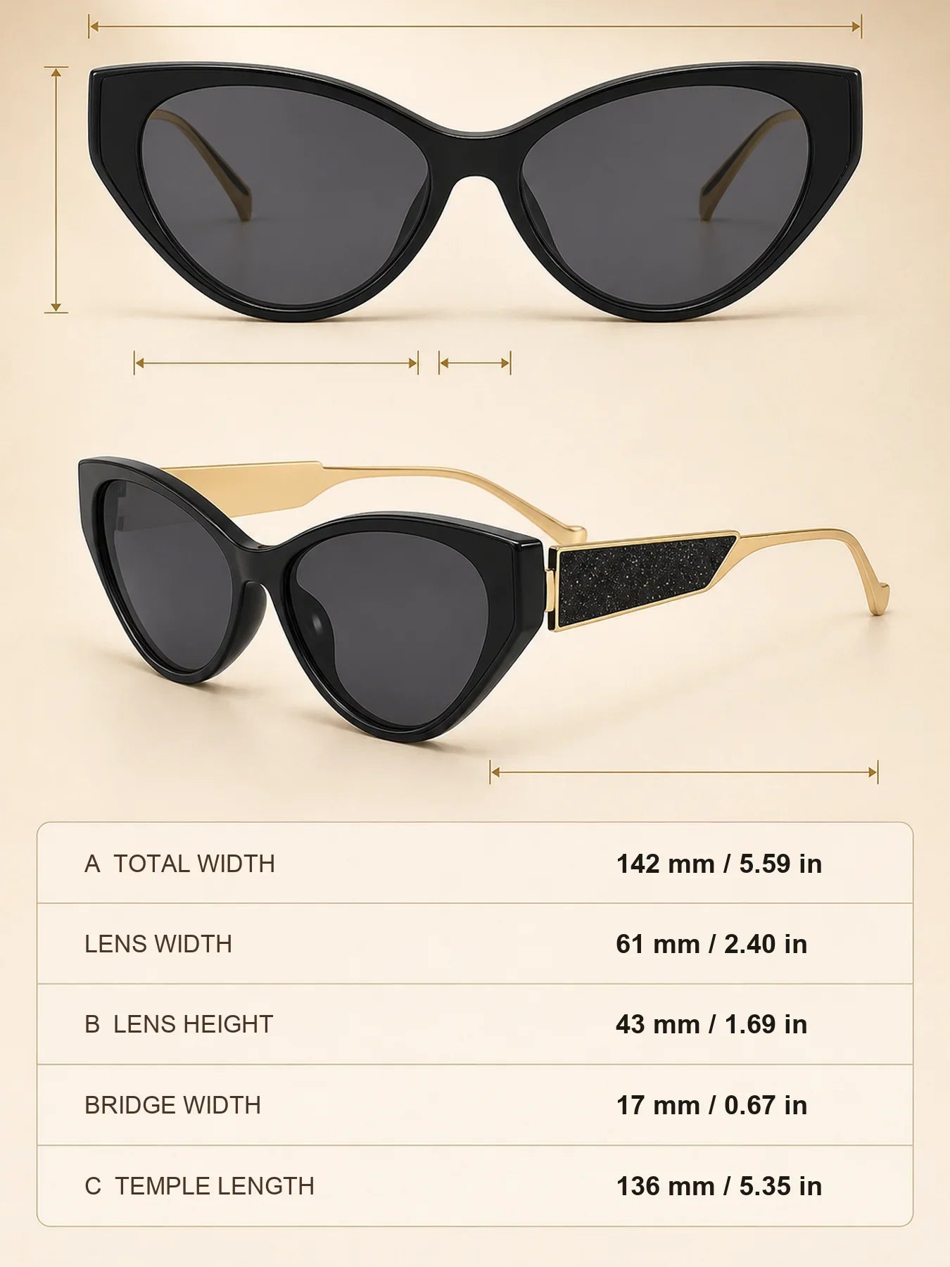 Light Luxury Narrow Frame Cat Eye Sunglasses With Contrasting Marble Texture Frame For Girls' Travel Street Photography Glasses