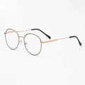 Progressive Multifocal Reading Glasses for Women Men Fashion Round Metal Frame Triple Zone Presbyopic Eyeglasses Computer Reader