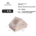 MOUNTAINHIKER 6.3㎡ Outdoor Inflatable Tent Quick Setup Camping Tent 3/4P Overnight Rainproof Picnic Large Thickened Cabin Family