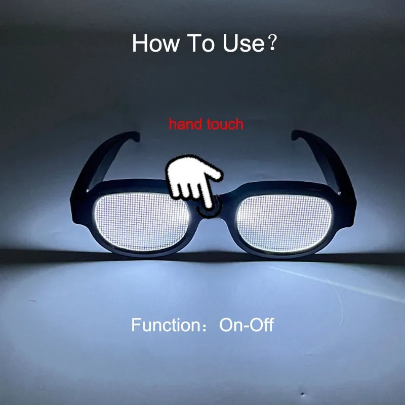 Detective Conan LED Light Up Glasses Anime Cosplay Props Luminous Eyewear For Halloween Party Rave Bar Live Show