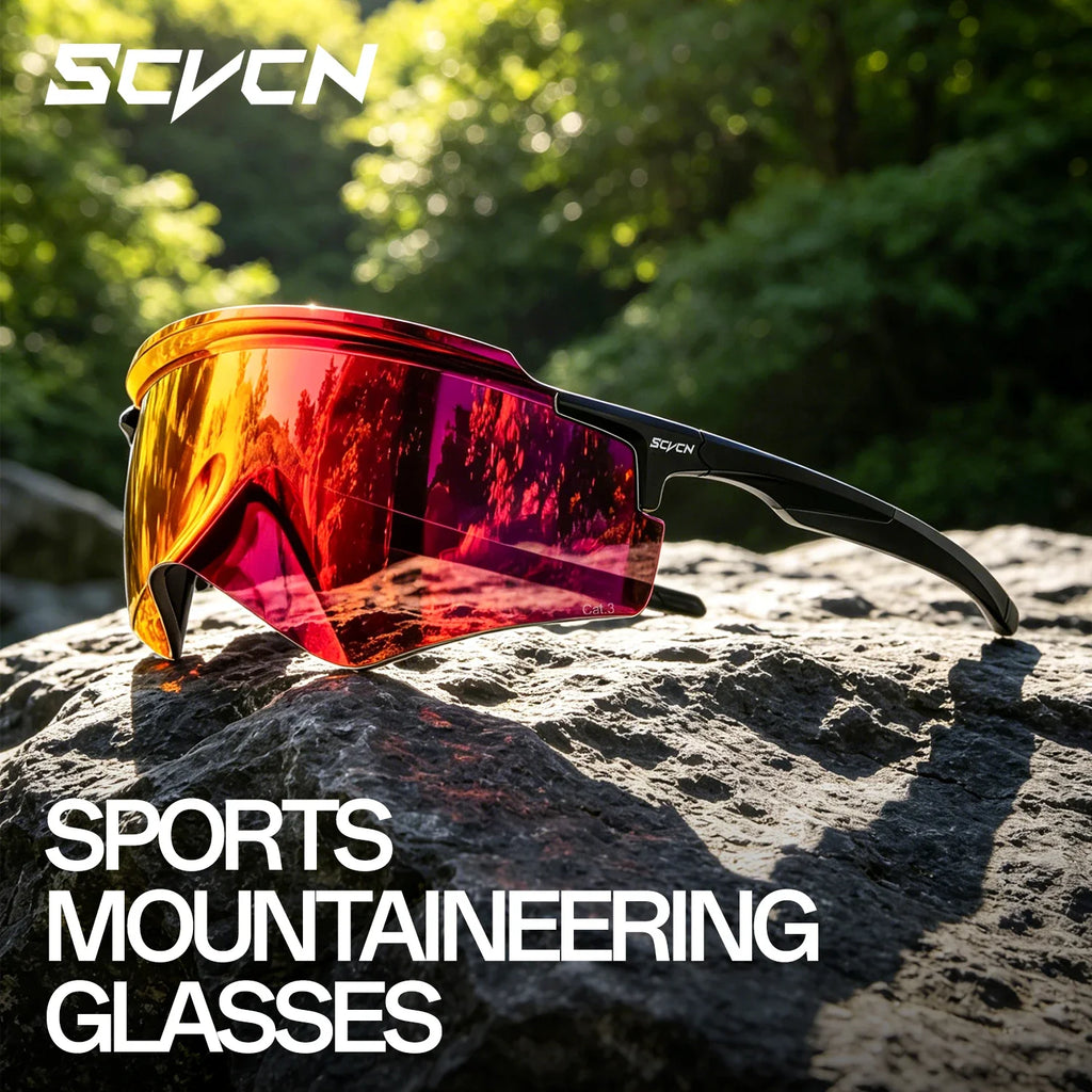 SCVCN Hydrophobic Outdoor Hiking Climbing Running Sports MTB Bike Riding Eyewear Sunglasses Men Women UV400 Photochromic Goggles