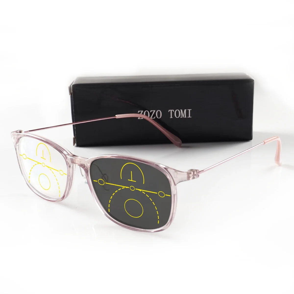 Progressive Multifocal Reading Glasses Photochromic Men Women Flexible Temples Anti Blue Light Computer Presbyopic Eyeglasses