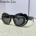 Sexy Cat Eye Punk Sunglasses Women 2026 Luxury Brand New Y2k Sports Double Frame Sun Glasses For Men Shield Eyewear Shades UV400