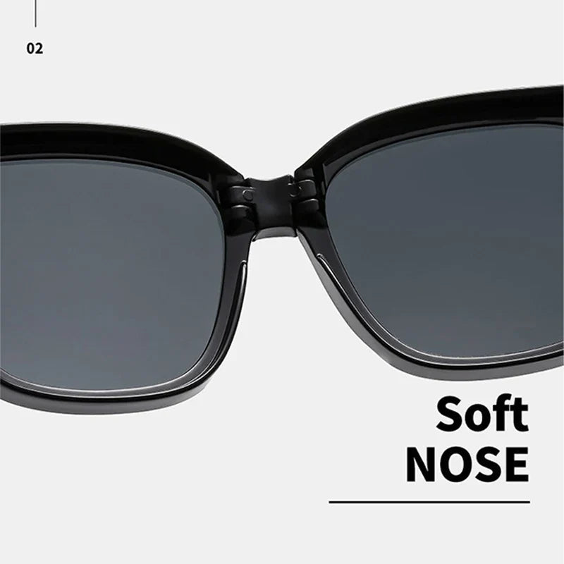 Foldable prescription sunglasses, simple and versatile, unisex, foldable sunglasses for driving.