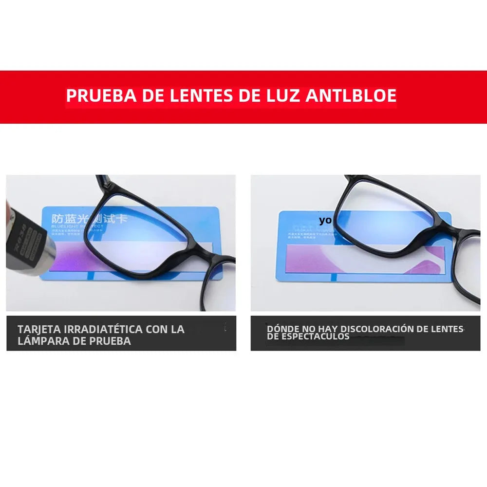 VIVIBEE 2026 Square Blue Light Blocking Glasses Men TR90 Light Frame Anti Blue Ray Eyeglasses Women Classic Computer Eyewear