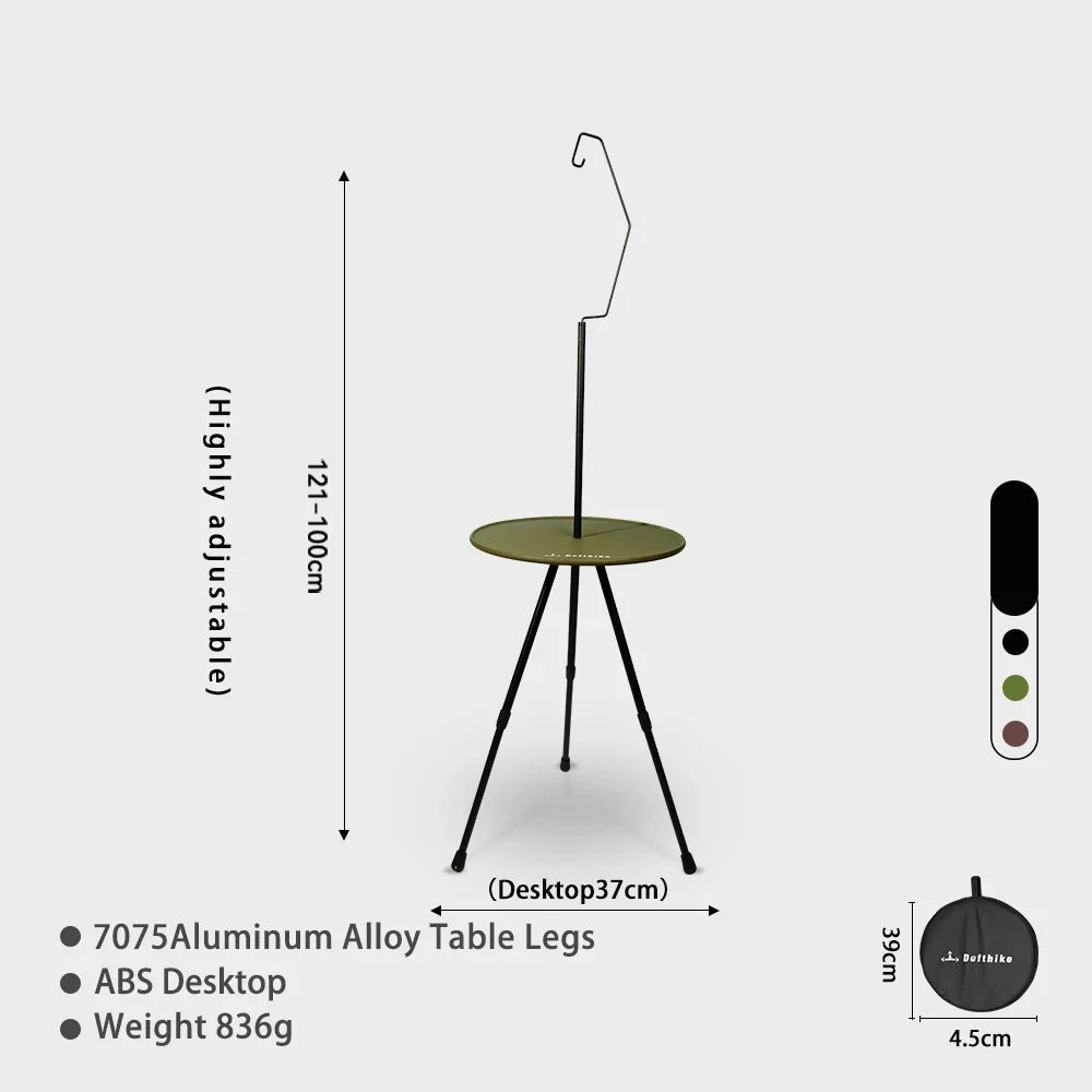 Defthike Camping Folding Lift Removable Multi Unit IGT Table Light Stand Portable Camp Grill Table Outdoor Picnic Table