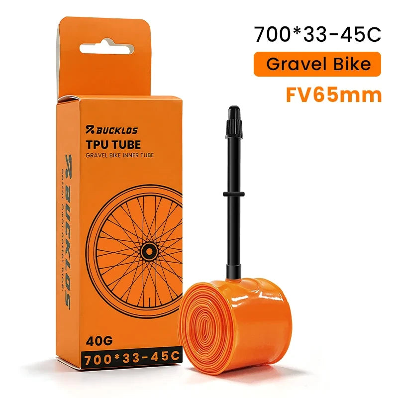 BUCKLOS Bike Inner Tube TPU 700C Bicycle Inner Tire Ultralight Wear-resistant Road Gravel Cycling Tire Tubes Bicycle Tire Parts