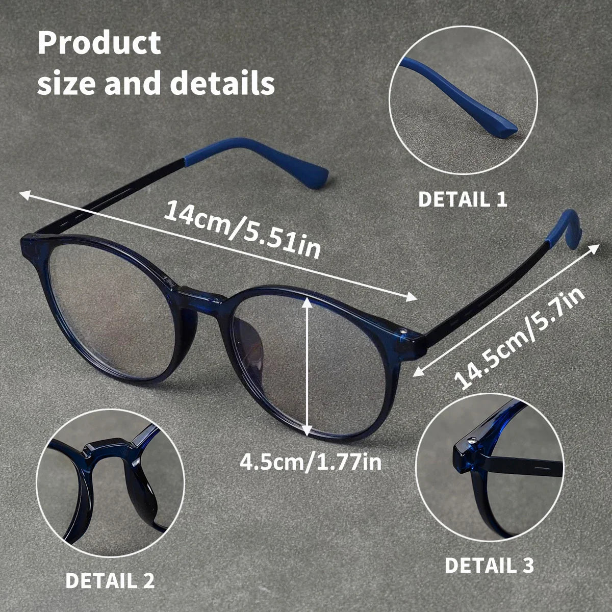 Men Women Progressive Multifocal Reading Glasses Round Design Titanium Alloy Luxury Brand Designer Clear Lens Comfortable Wear