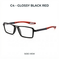 Men's Classic Full Frame Reading Glasses Clear Lens Comfortable Wear Ultra-Lightweight Frame Suitable Home Office Use Great Gift