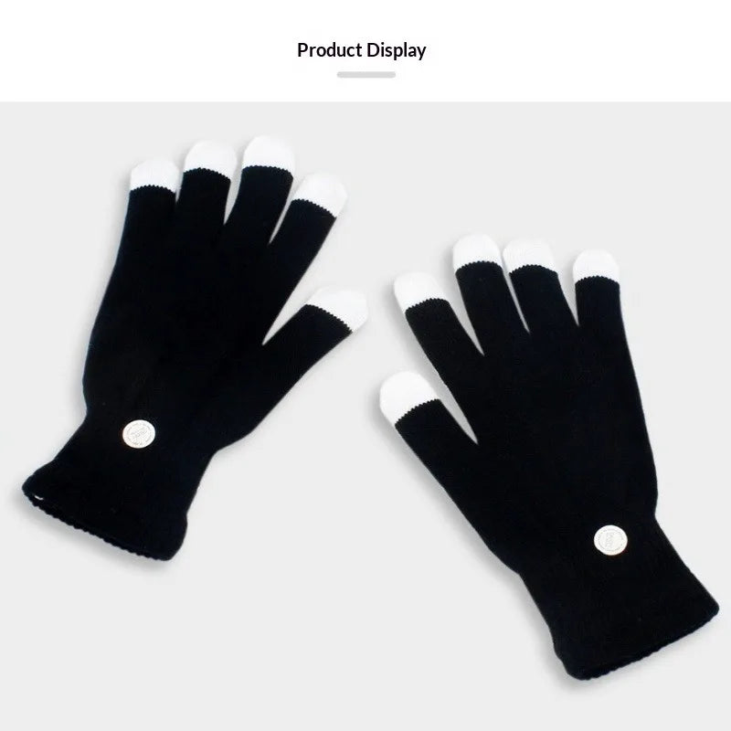 LED Finger Flashing Gloves 2026 New 7 Colors Light Up Gloves for Party Festival Rave Dance Cool Electronic Gifts
