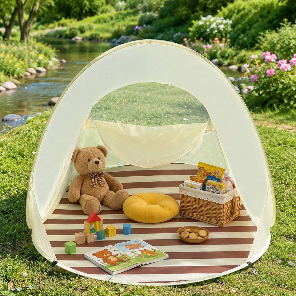 1.2/1.3/1.4M Instant Pop Up Tent No Assembly Portable Outdoor Shade Shelter Spacious Folding Canopy for Lawn Picnic Camping