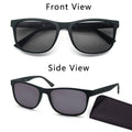 Extra-large reading sunglasses Suitable for men and women Classic square frame For outdoor use With prescription lenses.
