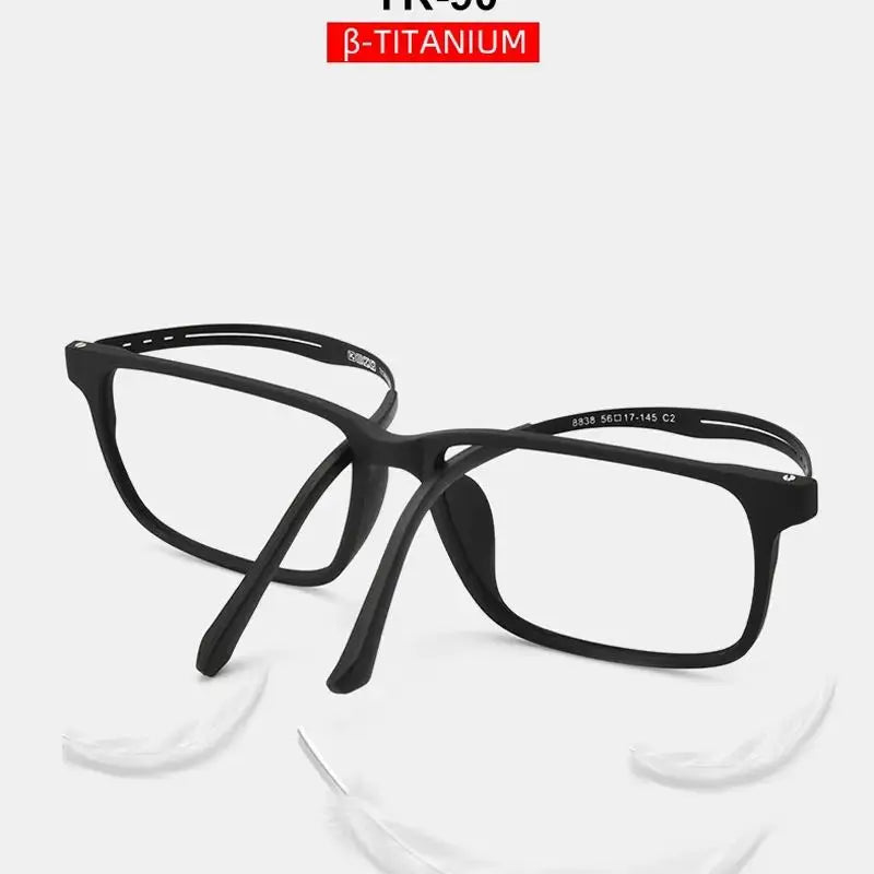 Pure Titanium Progressive Reading Glasses for Men Anti Blue Light Presbyopia Eyewear Adjustable Nose Pads Diopter +1.0 to +4.0