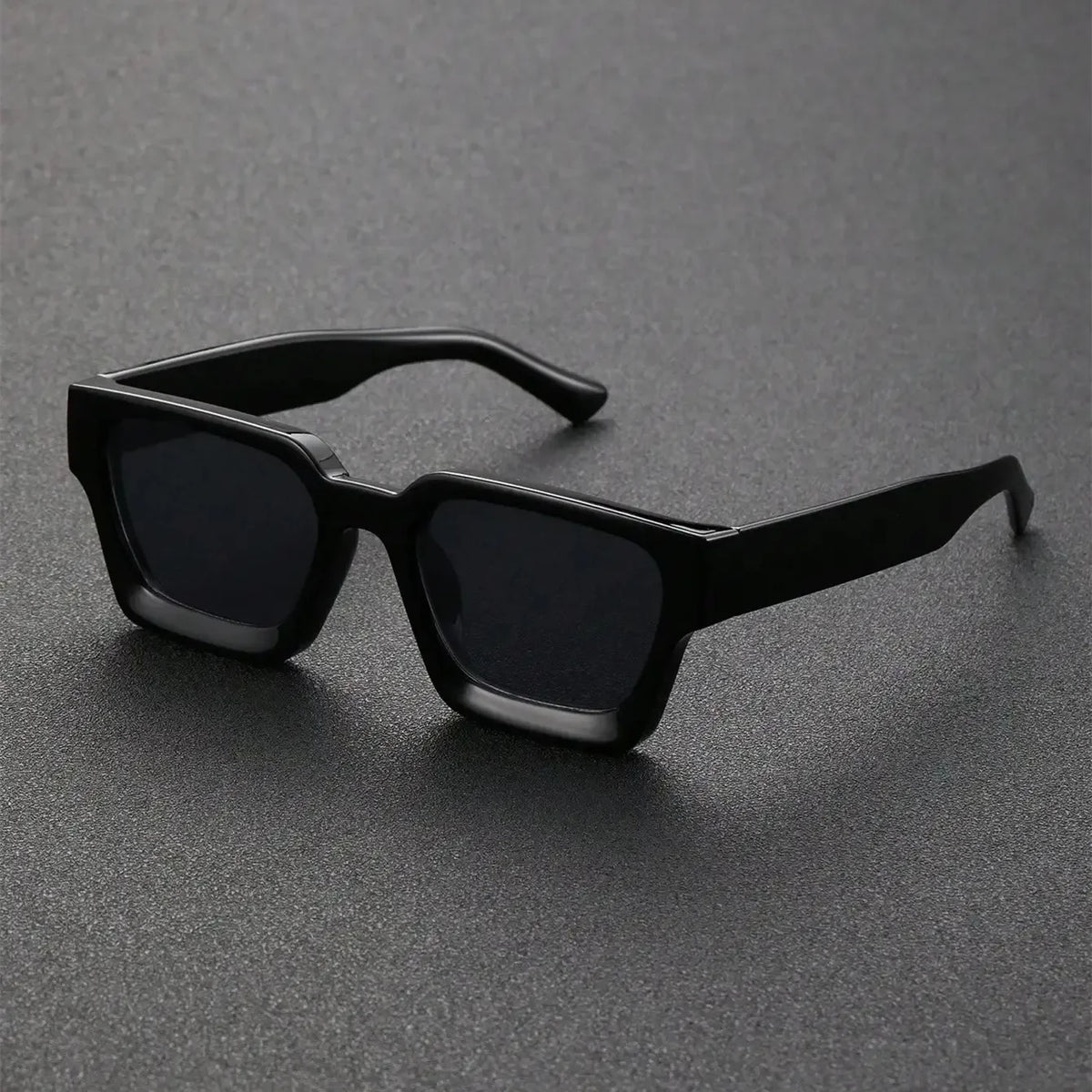 Unisex Plastic Fashion Square Frame Sunglasses For Street Photography And Beach Trips Driving Accessories
