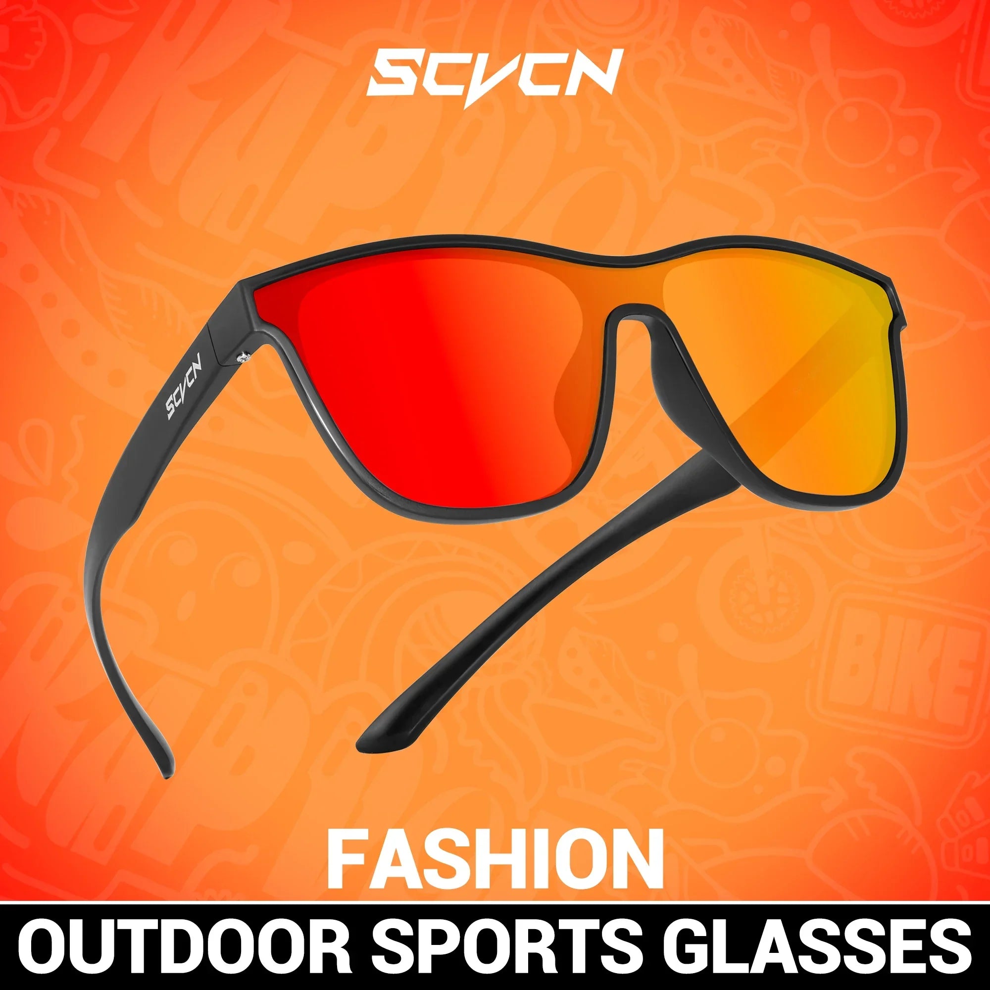 SCVCN New Polarized Running Sunglasses Men Women Outdoor Bicycle Cycling Glasses UV400 Road Sports Bike Fishing Goggles