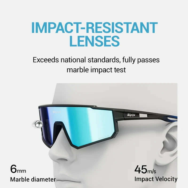 SCVCN Motocross Goggles Glasses Motorcycle Sunglasses Men MTB Mask Windproof Protection Skiing Cycling Pickleball Off-Road Sport