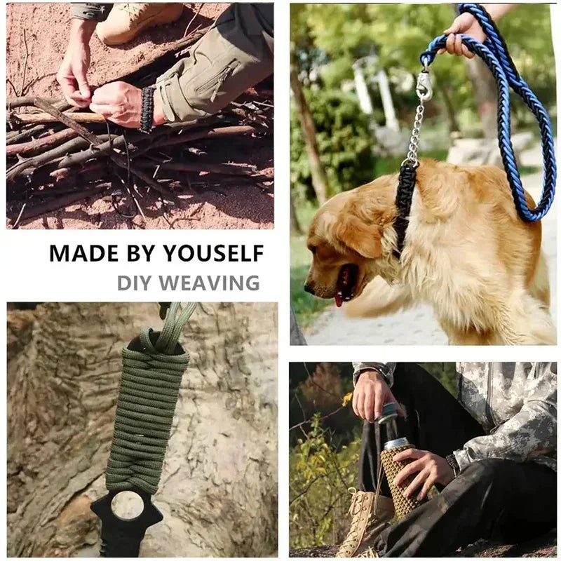 550 Paracord 7 Strand 4mm Durable Camping Accessories Outdoor Survival DIY Bracelet Rope Hiking Clothesline Camping Gadgets