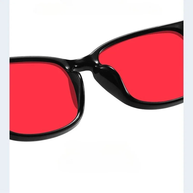 Classic Red Lens Blue Light Blocking Glasses Square Men Better Sleep Anti Bluelight Filter Orange Women UV400 Eyeglasses