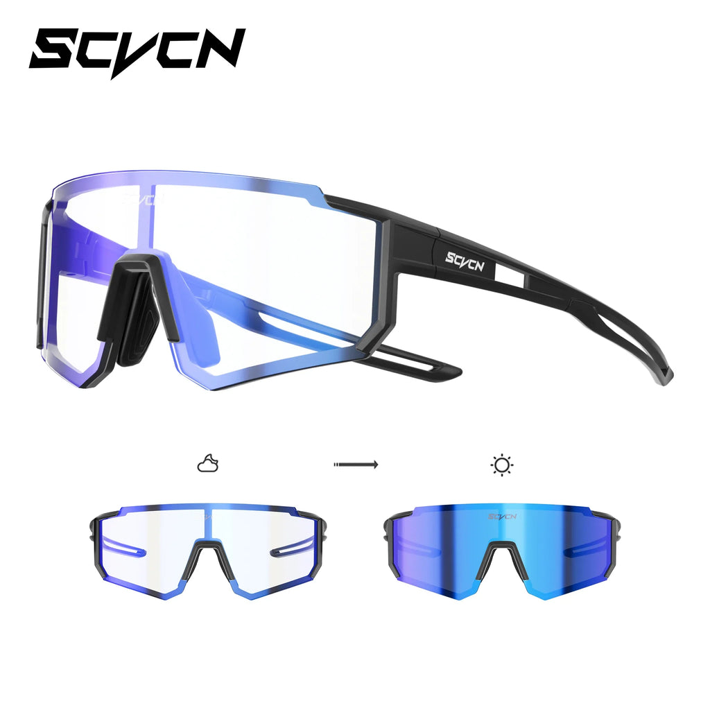 SCVCN Children's Polarized Photochromic Cycling Sunglasses Outdoor Running Glasses Boy Girl 6-14 Years Glasses Kids UV400