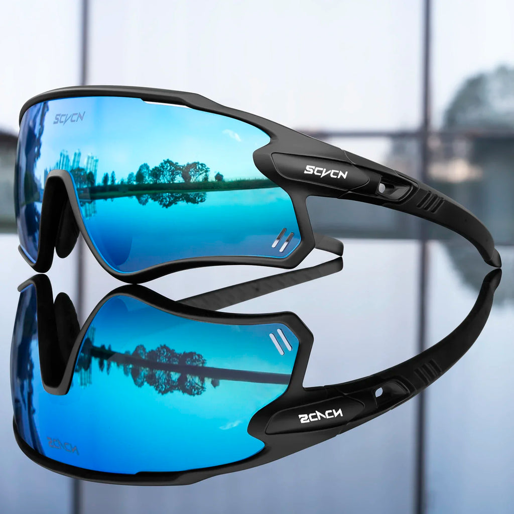SCVCN Photochromic Cycling Glasses MTB Riding Running Sunglasses UV400 Polarized Fishing Goggles Man Woman Bike Bicycle Eyewear