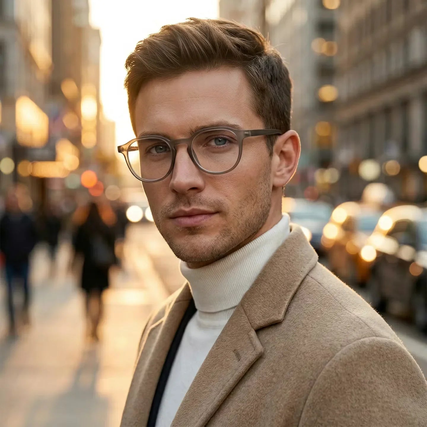 ZENOTTIC Retro Circular Anti-blue Light Glasses Blue Light Blocking Round Computer Eyeglasses for Unisex Fashion 420007